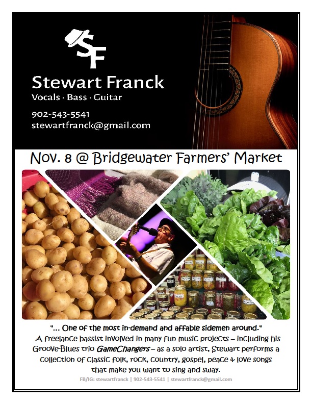 Stewart Franck brings Music to Bridgewater Farmers’ Market
